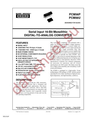 PCM56P datasheet  